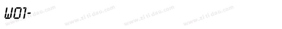 苍洱木兮体 w01字体转换
